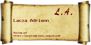 Lacza Adrienn névjegykártya